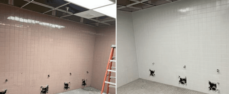 Commercial Tile Refinishing Cincinnati, OH Before & After Commercial Tile Refinishing Cincinnati OH Before & After