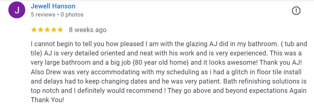 Reviews - Bath Refinishing Solutions