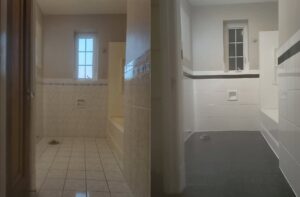 floor tile refinished grey wall tile refinished white near cincinnati oh